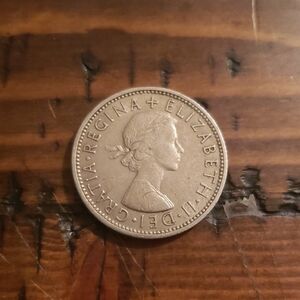 1954 Vintage Coin with Queen Elizabeth II Design